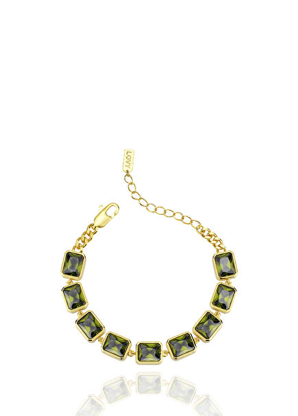 Medi Green 22K Gold Plated Women's Bracelet