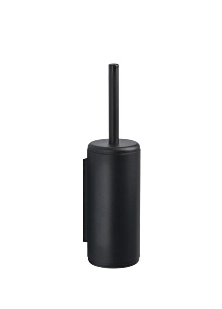 Rim Black Aluminum Plastic Wall Mounted Toilet Brush