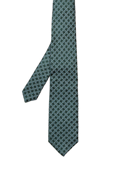 Multicolored Patterned Silk Tie