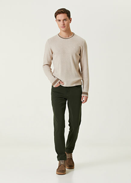 Green Stretch Travel Sport Pants