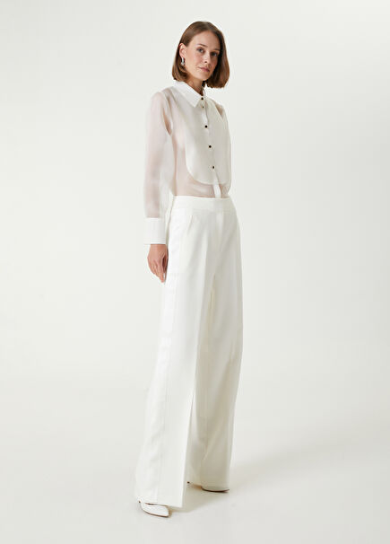 White Evening Pants