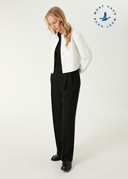 Black Crepe Palazzo Pants