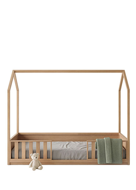 Tenny Naturel Ahşap Çocuk Odası Montessori Yatak