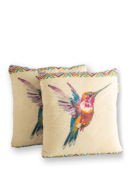 Natures Lulubaby Bird Board 2-Piece Decorative Pillowcase