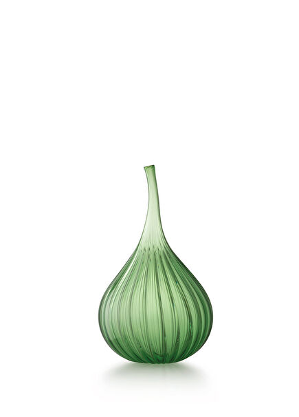 Drops Glossy Pistachio Green Glass Medium Size Vase
