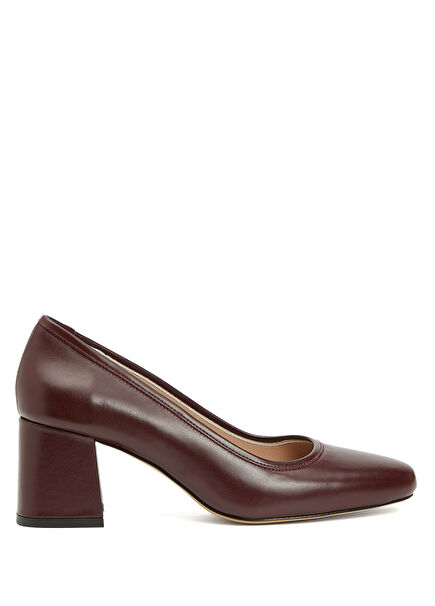 Dark Burgundy Women's Leather Shoes