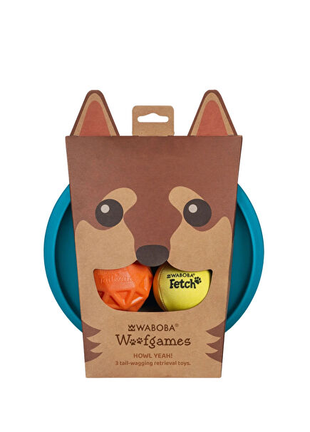 Woofpack Frisbee Ball Dog Toy Play Set