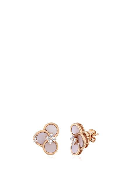 Flora Opal Women's Gold Earrings