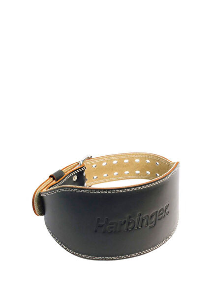 Black 6" Padded Leather Ağırlık Kemeri