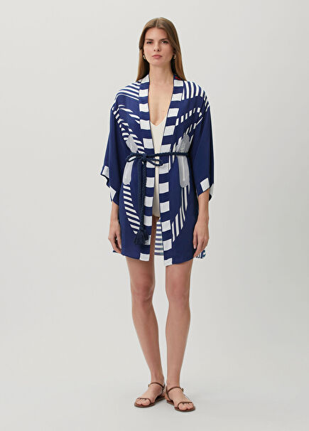 Eva Elana Mavi Kimono