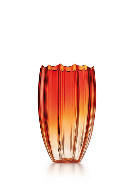 Mare Nassa Bright Orange Glass Large Size Vase