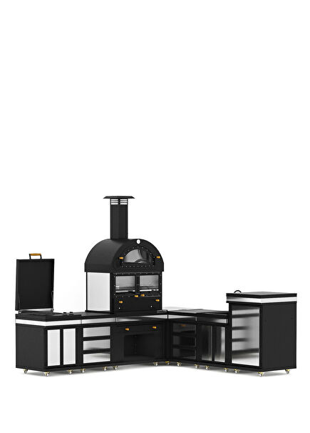 Feniks Modern Corner Plus Barbecue 50 x 80 x 486 cm