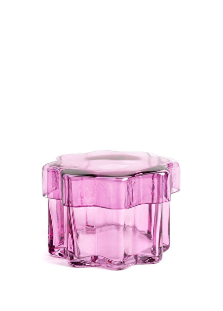 Astral Pink Glass Jar 16 cm