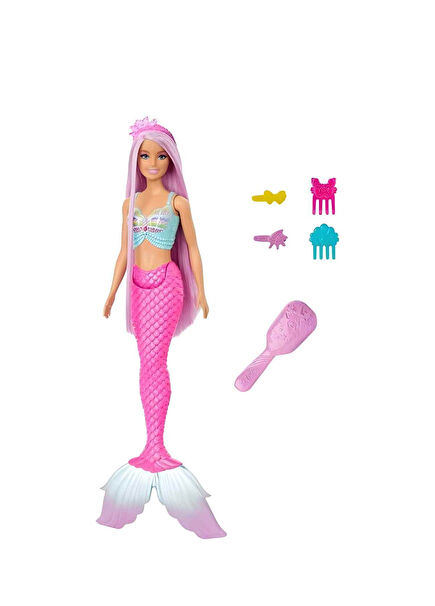 Dreamtopia Pink Hair Mermaid Long Hair Model Doll GTF37