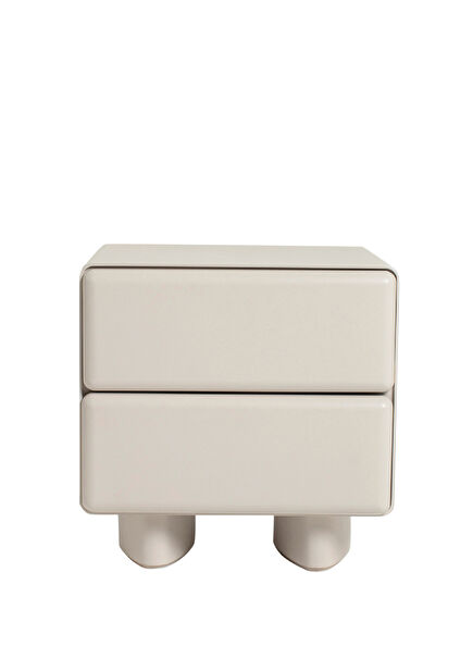 Chubby Stone Gray Nightstand