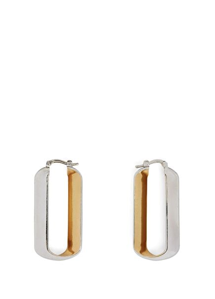 Silver Gold Women's Gold Earrings