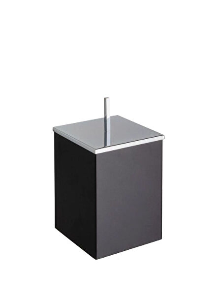 Black Chrome Waste Bin 4 Lt