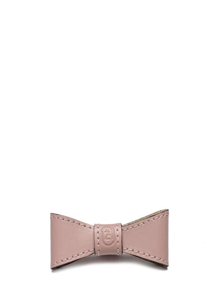 Pink Leather Small Breed Dog and Cat Bow Tie