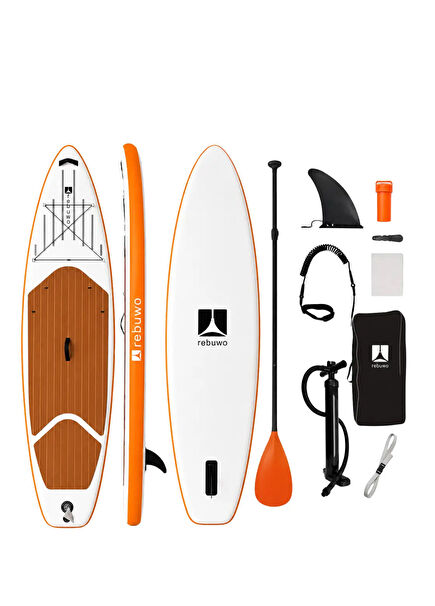 Inflatable Sup Board Orange Stand Up Paddle Board 320x82x15cm
