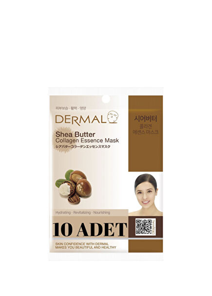 Shea Butter Extract Moisturizing Revitalizing Nourishing 10-Pack Face Mask