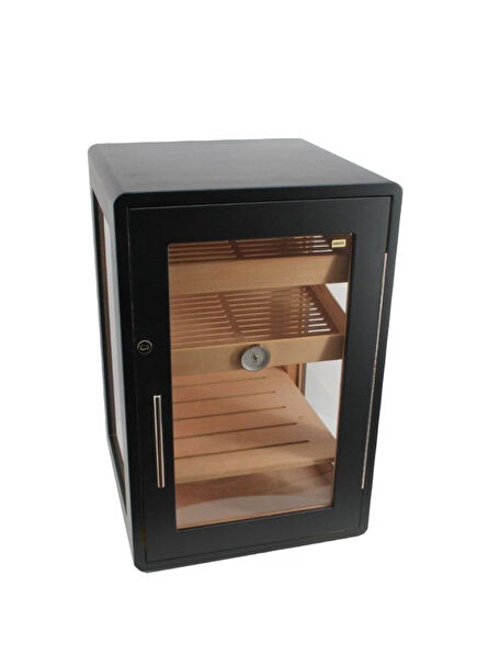 Bari Deluxe Black Humidor Cabinet 250s Puru Box
