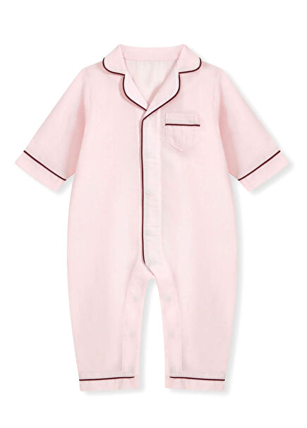 Dante Pink Burgundy Baby Girl Jumpsuit