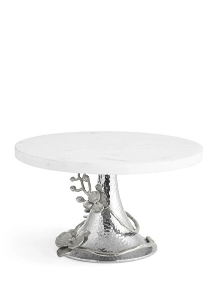 White Orchid Mermer Kek Standı 15,9 x 27,9 cm