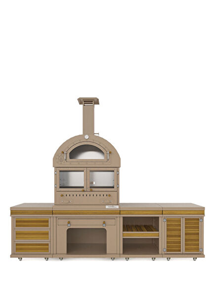 Feniks Natural Long Open Mink Barbecue