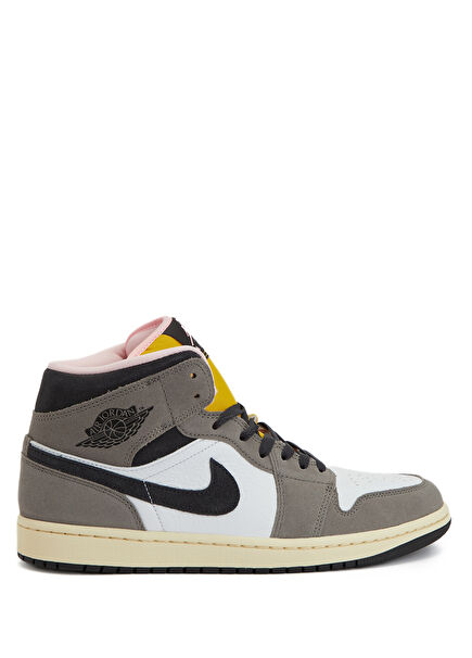 Air Jordan 1 Mid Se Beyaz Erkek Deri Sneaker