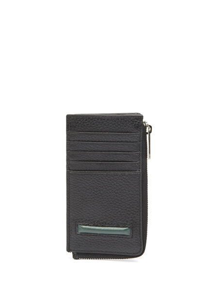 Black Men's Leather Card Holder