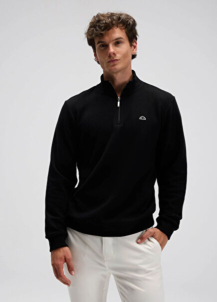 Siyah Uzun Kollu Erkek Sweatshirt EM603-BK