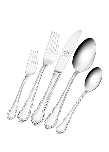 Rebeka Gümüş Rengi Çelik 12 Kişilik 96 Parça Çatal Kaşık Bıçak Seti