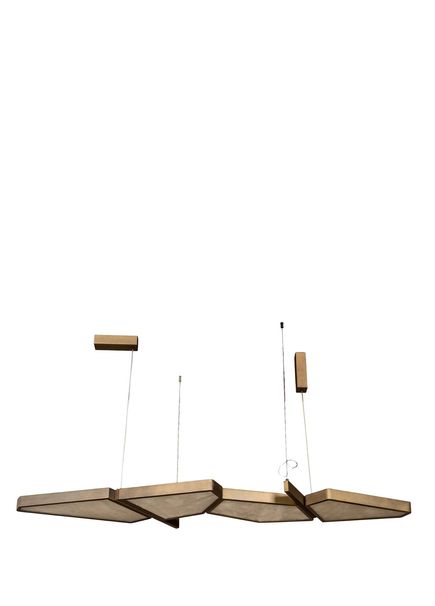 Miracle Tumbled Marble Rectangular Pendant Chandelier