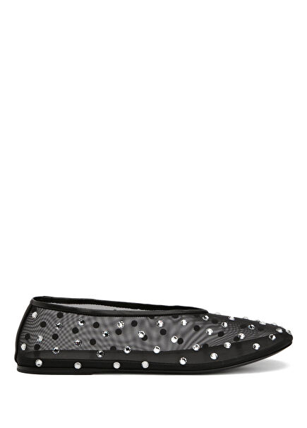 Marcy Black Transparent Ballet Flats