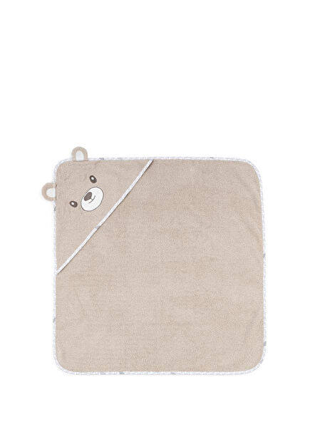 Hero Teddy Başlıklı Bebek Kurulama Havlusu 75 x 80 cm