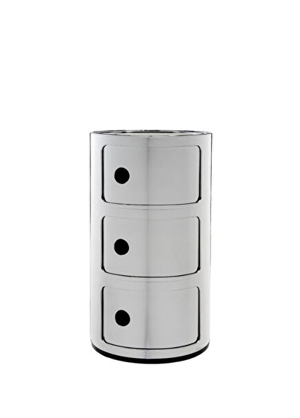 Componibili 3 Drawer Chrome Bathroom Module