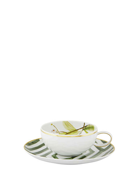 Amazonia Multicolor Porcelain Teacup