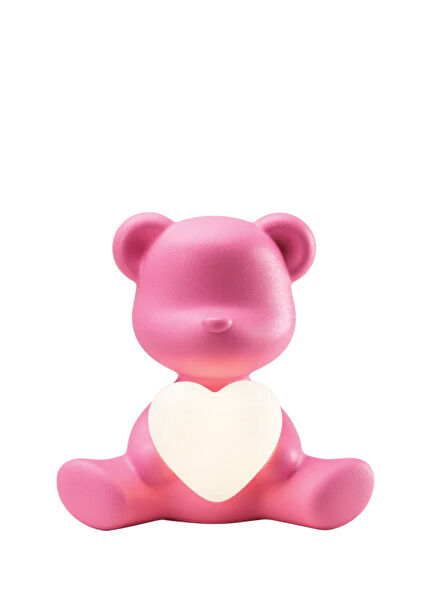 Teddy Love Extra Small Size Fuchsia Table Lamp