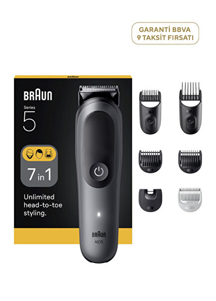 Hepsi Bir Arada Series 5 Islak ve Kuru 7’si 1 Arada Tıraş Kiti AIO5520