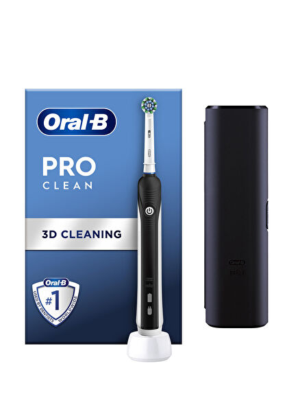 Pro Clean Siyah Şarjlı Diş Fırçası + Seyahat Kabı