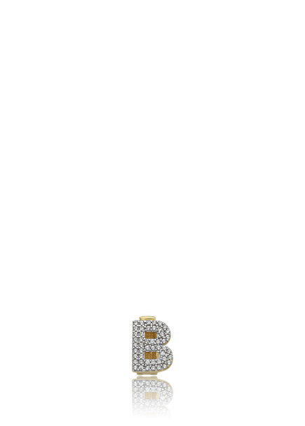 Letter B 14K Gold Women's Necklace and Bracelet Charm