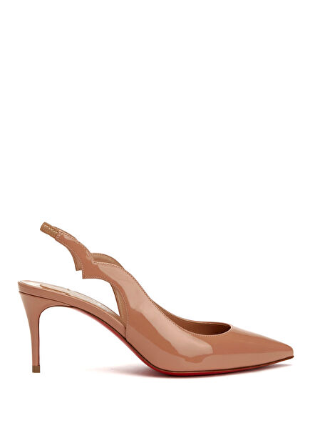 Hot Chick Sling Nude Leather Pumps