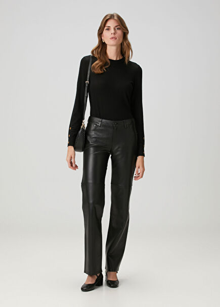 Black Leather Pants