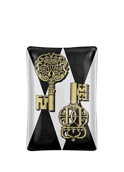 Rectangular Chiavi Porcelain Ashtray