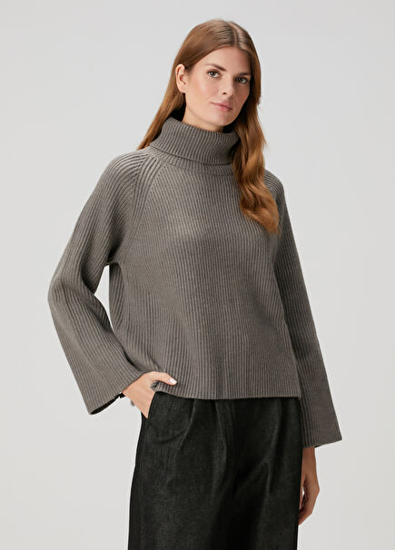 Karlotta Taupe Wool Sweater