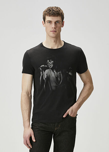 James Brow Black Organic Cotton T-Shirt