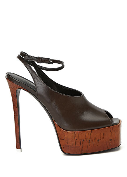 Ornalla Khaki Women's Leather Sandals