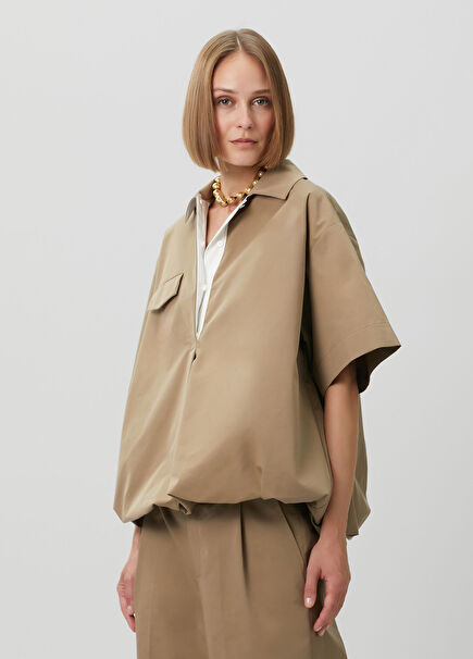 Brown Short Sleeve Shirt