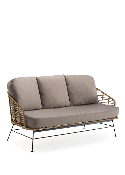 Nest Alüminyum Üçlü Bahçe Kanepesi