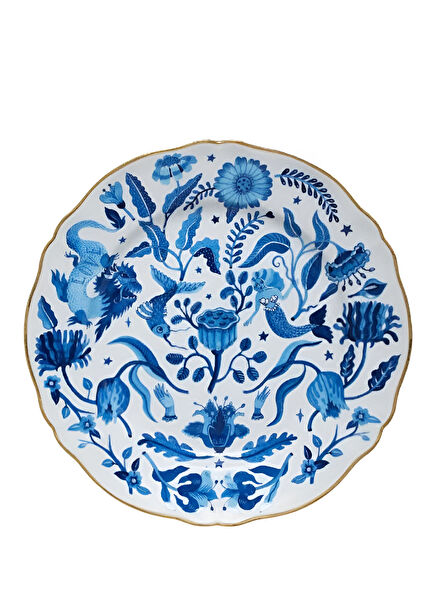 Marino Blue Patterned Porcelain Dinner Plate 26.5 cm